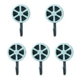 thumbnail image 1 of 5 Pcs Crochets de Rangement Forme Citron Crochets Muraux Imperméables Support Mural Autocollants pour Cuisine Salle de Bain, Bleu, 1 of 6