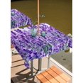 thumbnail image 2 of Square Outdoor Tablecloth with Umbrella Hole Lavender Botanical Art Outside Table Cloth Waterproof Patio Table Cover Verdant Flower Purple Zipper Tablecloths for Picnic Party Camping 54x54 Inch, 2 of 8