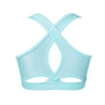 thumbnail image 3 of Alvivi Kids Girls Yoga Sport Bra Top U Neck Shoulder Straps Cross Crop Tops 4-16 Light Blue 6, 3 of 5