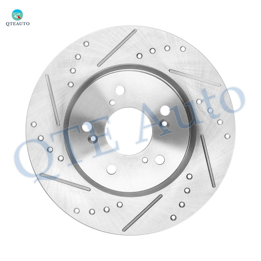 Set of 4 Front 296mm-Rear 305mm Drilled Slotted Brake Disc Rotors For 2010-2013 Honda CR-V