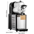 thumbnail image 3 of KFFKFF Commercial Slushy Machine 3L Frozen Drink Machine with Temperature Preservation Slushy Maker Machine for Supermarkets Cafes Restaurants Bars, 3 of 9