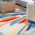 thumbnail image 7 of BNM Abstract Indoor Outdoor Area Rug, 3' x 5', Cream, 7 of 7