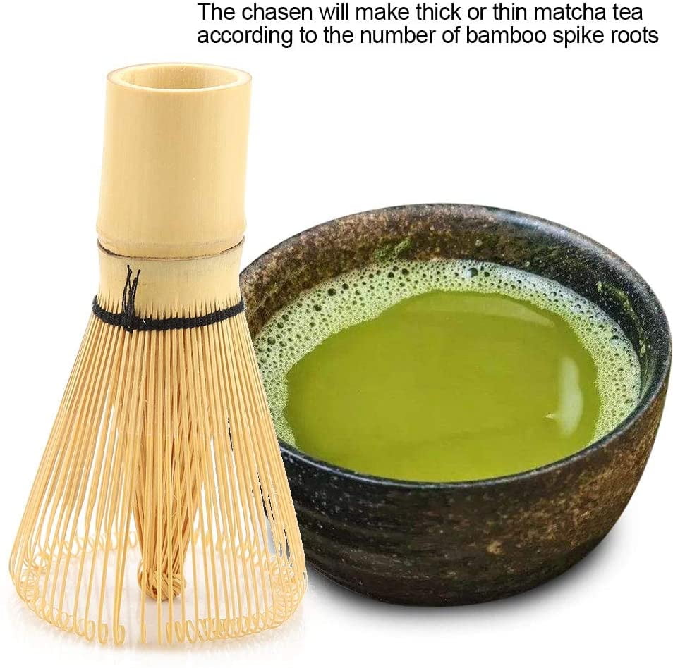 Hemoton Bamboo Whisk Matcha Tea Whisk for Matcha Tea Preparation Traditional Matcha Whisk Chasen Stirrer 