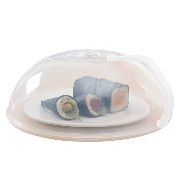 Tapa transparente para microondas a prueba de salpicaduras de alimentos de 10,24 pulgadas con asa. Se adapta a platos y cuencos estándar. Sin BPA. Apto para lavavajillas. Esencial de cocina.