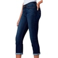 thumbnail image 3 of Lee Womens Flex Motion Roll Cuff Jeans 8 Dark wash, 3 of 3