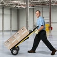 thumbnail image 3 of Costway 3-in-1 Convertible Hand Truck with 4 Rubber Wheels 1000 lbs Max Load Capacity, 3 of 10