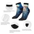 thumbnail image 6 of Bingfone White Jellyfish Dansing In The Ocean Design Patterned Men'S Women'S Casual Cotton Socks, 6 of 9