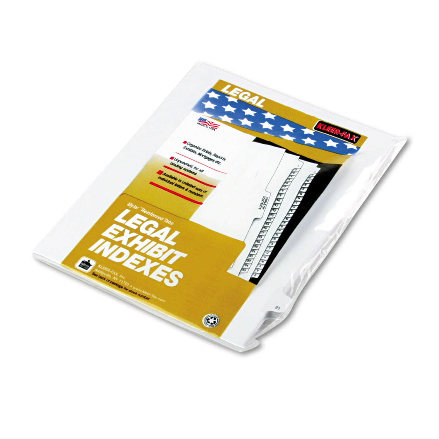 90000 Series Legal Exhibit Index Dividers, Side Tab, Printed "21", 25 ...