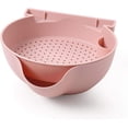thumbnail image 1 of Queilt Double-Layer Fruit Plate Home Lazy Candy Box Can Be Separated Leaching Basket Plastic, 1 of 3