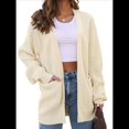 thumbnail image 2 of Cárdigan Extragrande de Punto Suave para Mujer con Bolsillos Albaricoque S, 2 of 8
