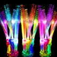 thumbnail image 1 of Varitas de fibra óptica OceanWings de 7 pulgadas con iluminación para fiestas, 100 unidades, 1 of 7