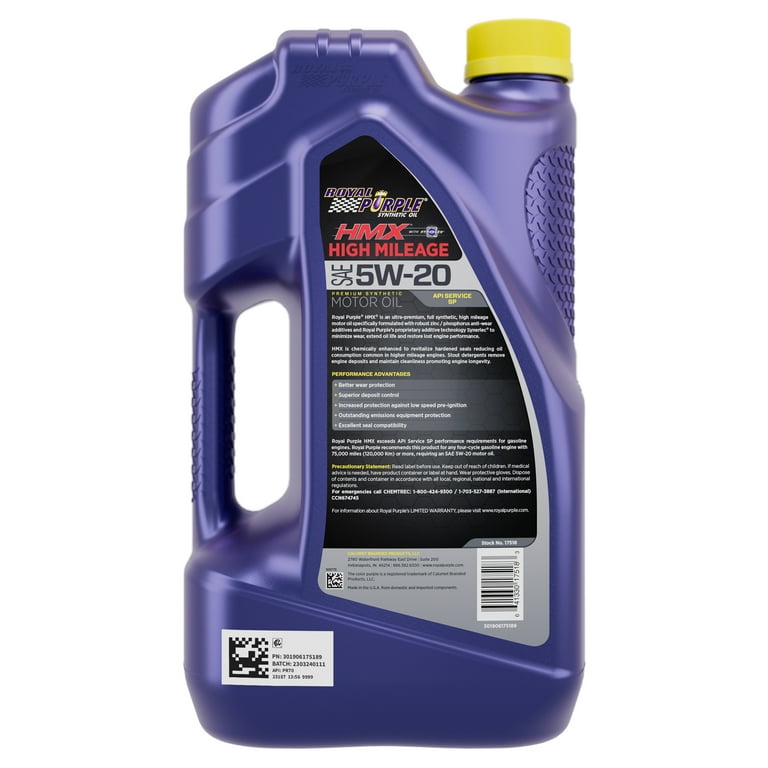 Royal Purple HMX High Mileage Oil 5W20 (5 Qt) Royal Purple HMX High Mileage Oil 5W20 (5 Qt)