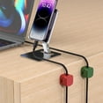 thumbnail image 3 of Magnetic Cable Clip Cord Organizers for Desk Nightstands and Cable Management, 3 of 12