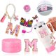 thumbnail image 1 of wonima44 Stanley Cup Accessories Set of 6 PCS, Pink Glitter Letter Theme with Keychain, Butterfly Straw Topper, Silicone Boot, Patch & Cup Decor Kit,Water Bottle Carrier Set (Tumbler Not Included), 1 of 1