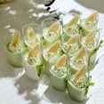 thumbnail image 3 of MasteelfCA 50pcs 80ml Mini Dessert Cups Elegant Clear Slanted Parfait Appetizer Cup Jelly Pudding Mousse Cup, 3 of 7