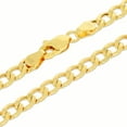 thumbnail image 5 of Nuragold 10k Real Yellow Gold Cuban Curb Link 4.5mm Chain Bracelet (7"-9") Italian Jewelry for Men & Women, 5 of 11