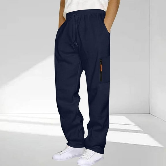 gbyLJF Mens Track Pants Drawstring Elastic Waist Striped Sweatpants Casual Sports Long Pants with Pockets