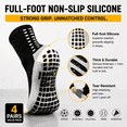 thumbnail image 3 of 4 Pairs Mens Grip Soccer Socks Non Slip Grippy Women Socks for Football Basketball Sports, 3 of 6