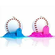 Gender Reveal Baseball 2 Pack | Pink & Blue Set | Exploding Powder Baseball | Gender Reveal Party Ideas