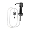 thumbnail image 4 of Dispensador de jabón con bomba integrada para dispensador de líquidos de encimera, accesorio de baño Negro, 4 of 9