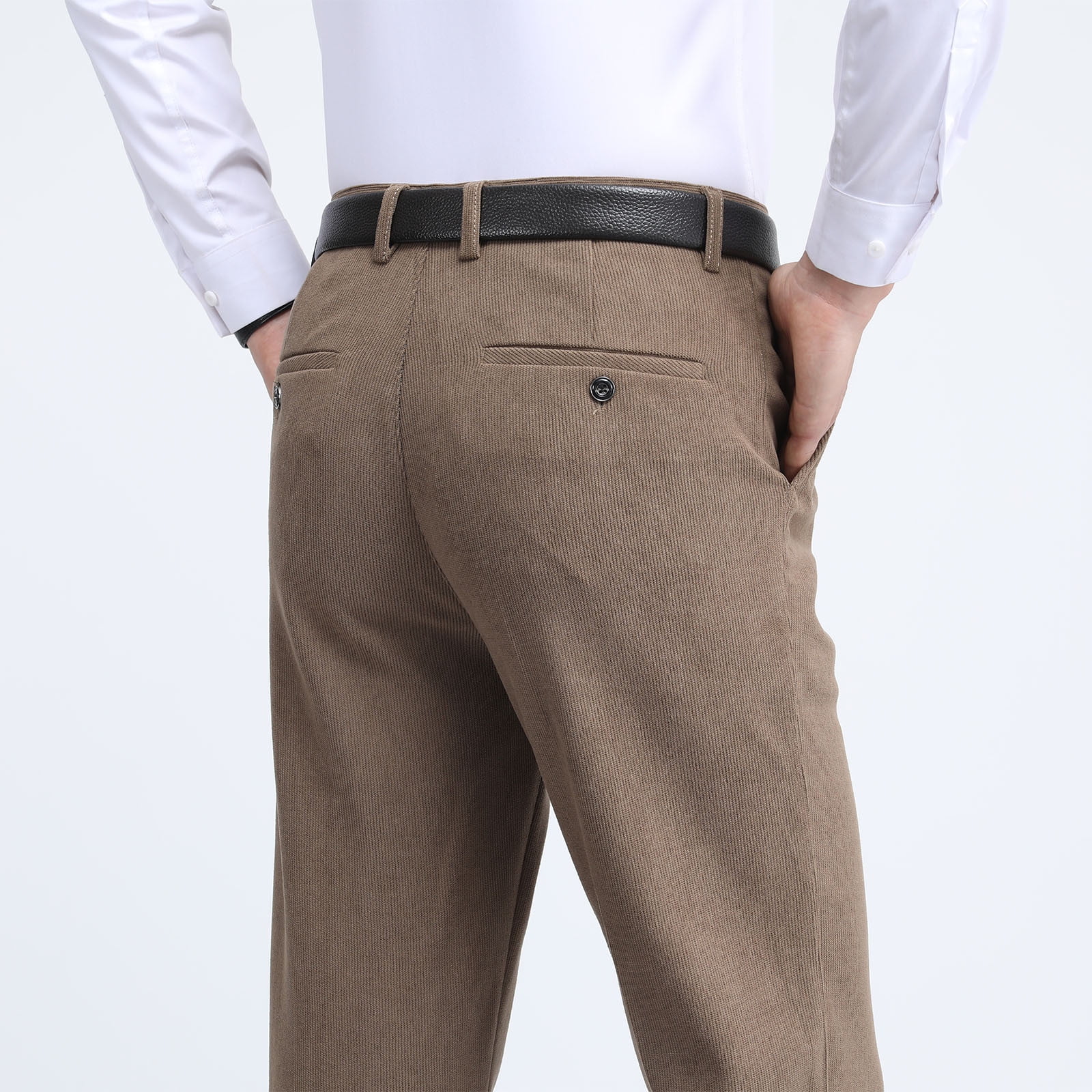 ZHYou Men's Pants Men's Slim Fit Solid PerFormance Classic Fit Suit Dress  Pants - Walmart.com