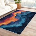 thumbnail image 1 of Colorful Rugs for Living Room Bedroom - Swirl Rug 4x6 - Abstract Art Carpet for Home Decor - Washable Non Slip Patterned Indoor Large Area Rug - Soft & Low Pile (ZJ&438), 1 of 7