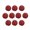 Red, variant on 10Pieces Christmas Tree Decorations Shatterproof Sequins Pendants Baubles for Festival Holiday Wedding Ornaments