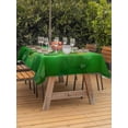 thumbnail image 4 of 60x84 Inch Outdoor Tablecloth with Umbrella Hole Zipper Rectangle St. Patrick's Day Rectangular Tablecloths Outside Waterproof Spring Lucky Shamrock Grass Farmhouse Patio Table Cover for Picnic Party, 4 of 8