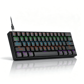 ZIYOULANG T8 60% Compact Gaming Keyboard, 68 Keys, Wired, RGB