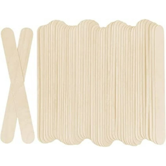 DEBGFS 100 Pieces Jumbo Popsicle Sticks for Crafts 6inch Wood Sticks for Crafts Jumbo Craft Sticks Bulk Large Popsicle Sticks for Crafts and Art Supplies