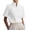 White, variant on TGSLY Stand Collar Tops for Women Lightweight Soft Split V Neck Short Sleeve Shirts Dressy Casual Solid Color Business Blouses M