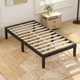 thumbnail image 6 of Infans Twin Size Wooden Platform Bed Frame 14" with Rubber Wood Legs Under-bed Storage, 6 of 7