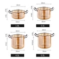 thumbnail image 2 of Glass Pot for Cooking,Heat-resistant glass cooking pot with Double Handle and Lid, comfortable handle, soup pot, Simmer Pot for milk noodles, 2 of 8