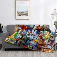 thumbnail image 5 of Manta de felpa suave con dibujos animados de Disney, Minnie y Mickey, manta de franela para sala de estar, dormitorio, cama, sofá, funda de picnic, 5 of 5
