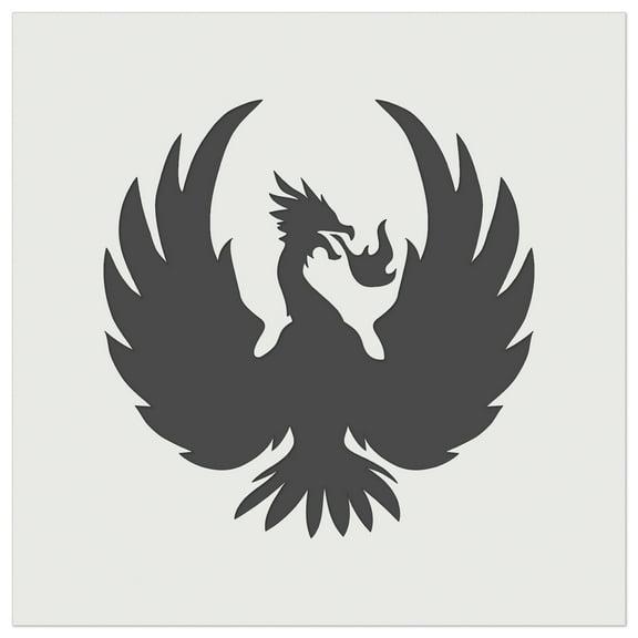 Fire Phoenix Bird Rising DIY Cookie Wall Craft Stencil - 5.5 Inch
