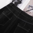 thumbnail image 6 of A Darker Black Denim A-Line Skirt for Women, 2025 New Flared Mid-Length Swing Skirt, Loose Fit Flowy Drop Waist Skirt, 6 of 6