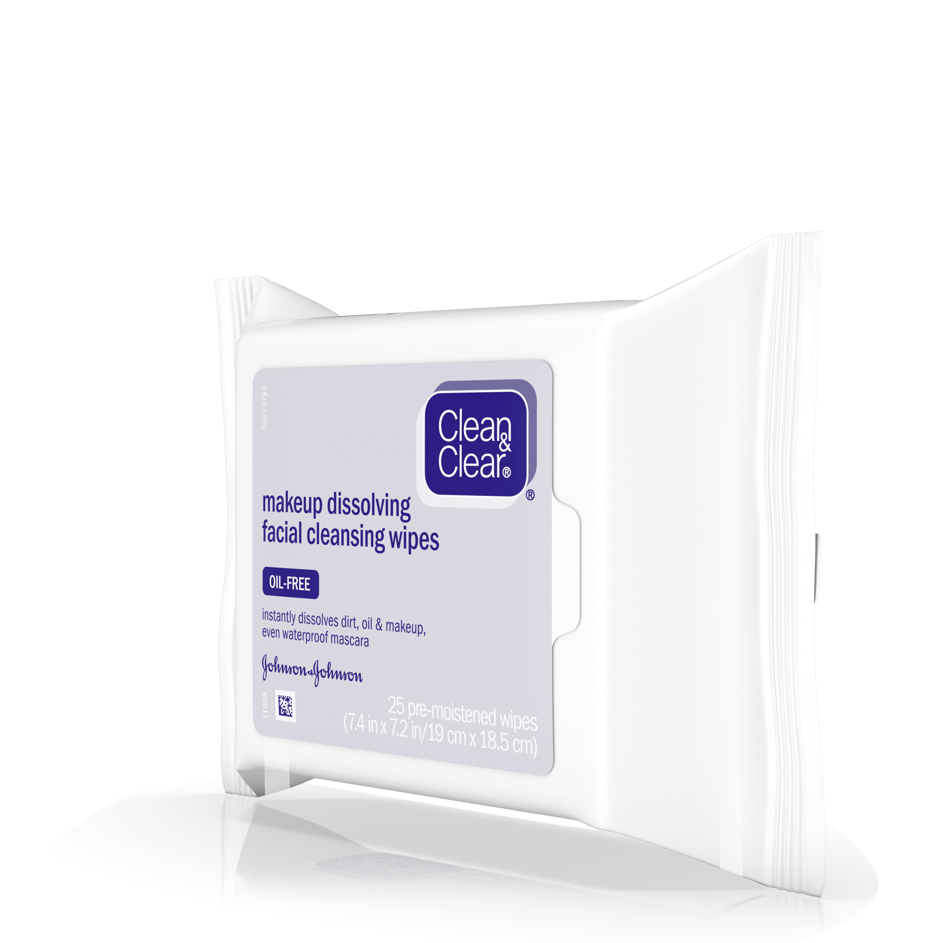 Clean & Clear Makeup Dissolving Facial Cleansing Wipes, 25 Sheets 2 Pack - Desert Essence Lip Rescue Therapeutic with Tea Tree Oil 0.15 oz