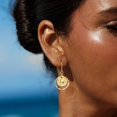 thumbnail image 3 of Disc Leverback Earrings for Women: Dainty 14k Gold Plated Dangle Earrings for Women Hypoallergenic Hammered Teardrop Coin Earring Set Gold Jewelry for Womens Trendy, 3 of 7