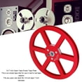 thumbnail image 3 of Open Reel Takeup Reel, 6 Holes Professional 1/4 7 Inch Empty Tape Reel Easy Installation Aluminum Alloy  for Opening Machine Part Black,Silver,Red,Blue, 3 of 7