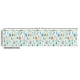 thumbnail image 2 of Ambesonne Ski Pattern Fabric by the Yard Upholstery, Cartoon Winter People, 1 Yard, Pale Blue Multicolor, 2 of 4
