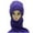 Blue, variant on Luxalzxs Hat and Scarf Set for Women Winter Warm Elastic Soft Ear Protection Knitted Scarf Hat One Piece Set Fleece Lined Beanie Hat Windproof Cap Scarf Set