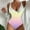 White, variant on Baqcunre Women One Piece Swimsuit Solid Ribbed Monokini Swimwear Scoop Neck Low Back Waistband Bathing Suit with Chest Pads Army Green L