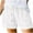 White, variant on Summer Shorts for Women Plus Size Beach Drawstring Pockets Loose Cute Vacation Trendy Casual Shorts White XL
