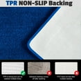 thumbnail image 4 of Yafa Home Fashion 2 Piece Solid Microfiber Soft Bathroom Rug Set, Non-Slip TPR Backing, 4 of 6