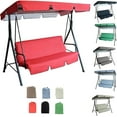 thumbnail image 2 of Housse de Remplacement pour Balancelle et Housse de Coussin Imperméable pour Balancelle 2 et 3 Places et Housse de Chaise de Jardin Extérieur Patio Remplaçable, Rouge, 2 of 7