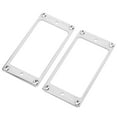 thumbnail image 4 of Electric Guitar Pickup Frame, Stable Structure Replacement Metal 2 Pcs Humbucker Pickup Cover  For Decoration Silver, 4 of 8