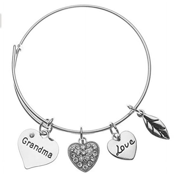 Infinity Collection Grandma Bracelet-Bangle Bracelet- Grandma Jewelry, for Grandmas & Nanas