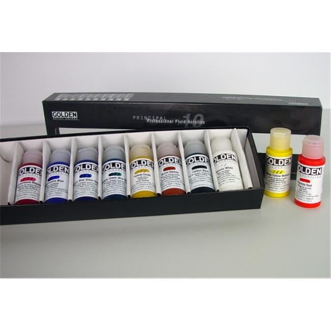 Golden 00009050 10 Color Acrylic Paint Set