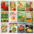 thumbnail image 2 of Letrero de hojalata vintage con diseño de granja, tomate, fresa, semillas, anuario de 1898, retro, para pared de cocina, verduras y frutas, decoración del hogar, 2 of 5