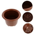 thumbnail image 4 of LEORX 1Set Multipurpose Plastic Flower Pot Double Layer for Orchid Propagation and Plant Transition, 4 of 8